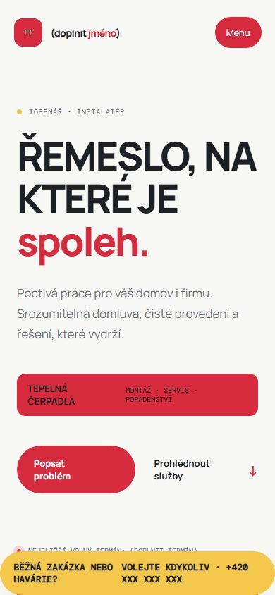 Živnostník / návrh